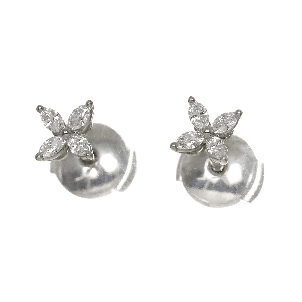 Victoria Diamond Mini Earrings Pierced Pt Platinum