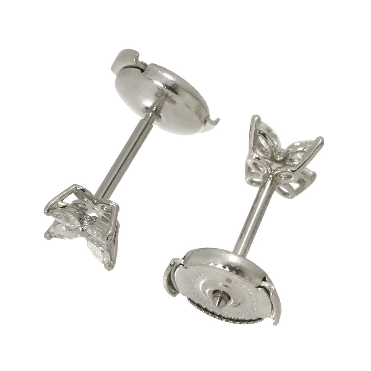 Victoria Diamond Mini Earrings Pierced Pt Platinum