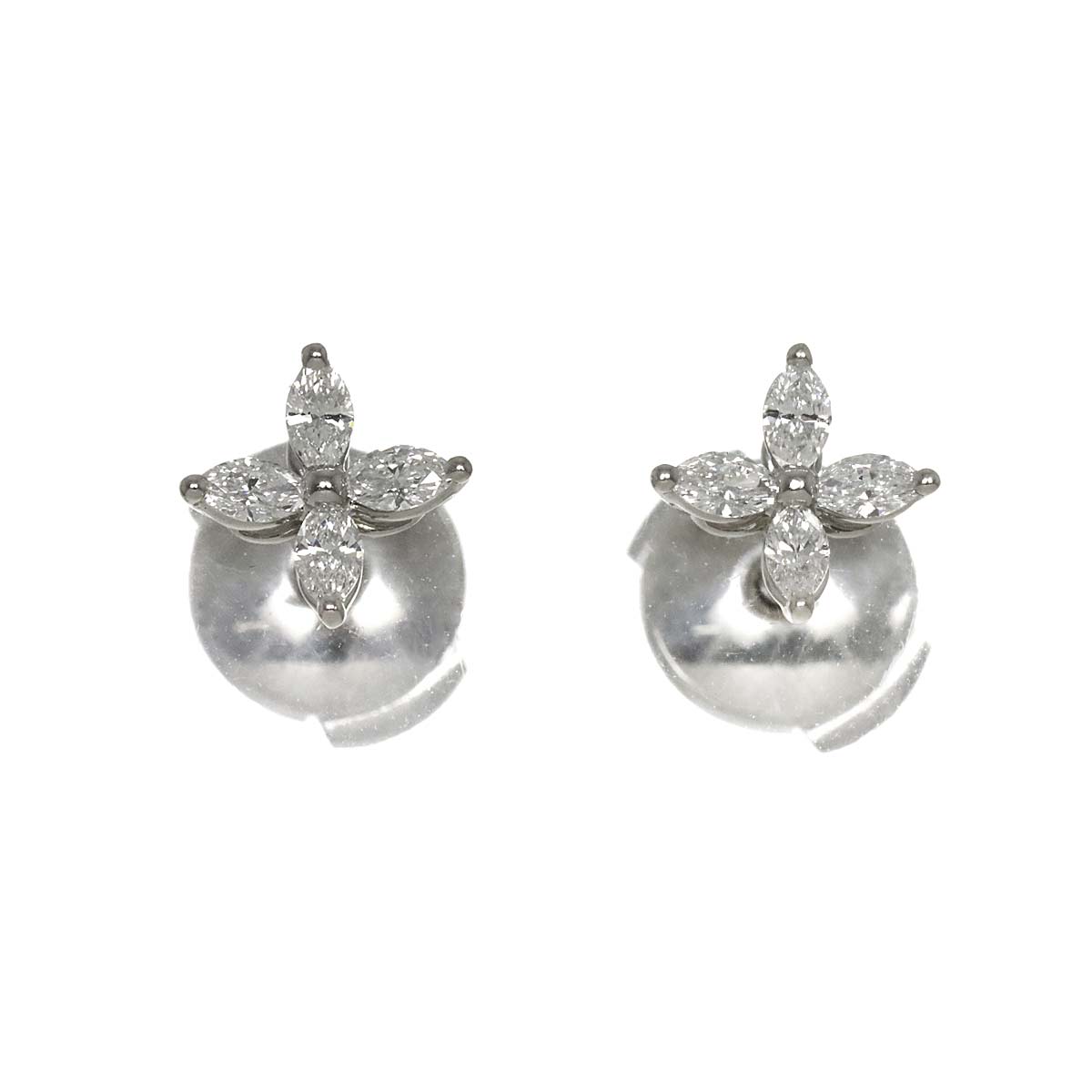 Victoria Diamond Mini Earrings Pierced Pt Platinum