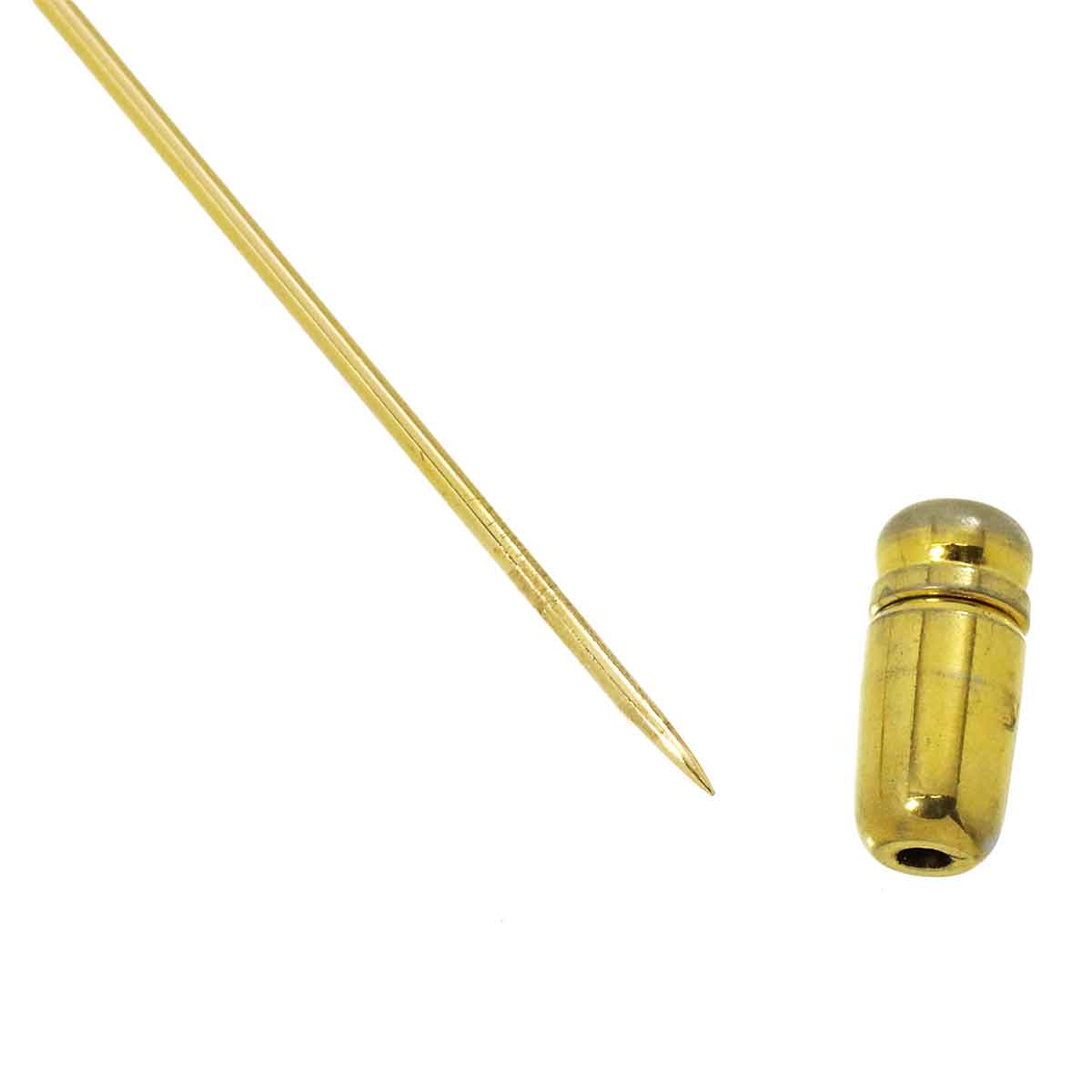 Diamond 0.03ct Pin Brooch 18K YG 750