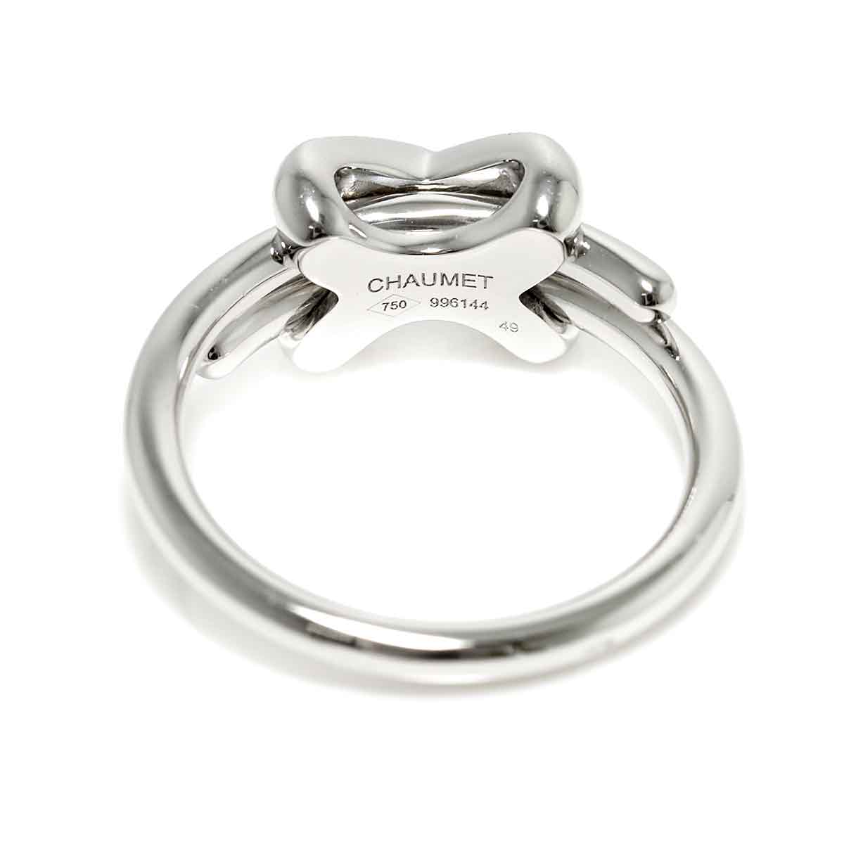 Jeux de Liens Diamond Ring 18K White Gold 750 size49 4.75-5(US)