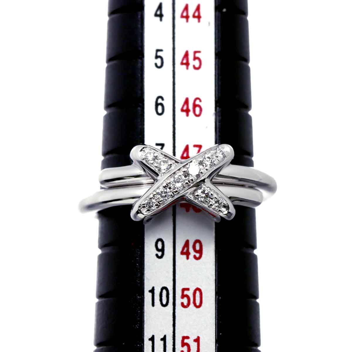 Jeux de Liens Diamond Ring 18K White Gold 750 size49 4.75-5(US)