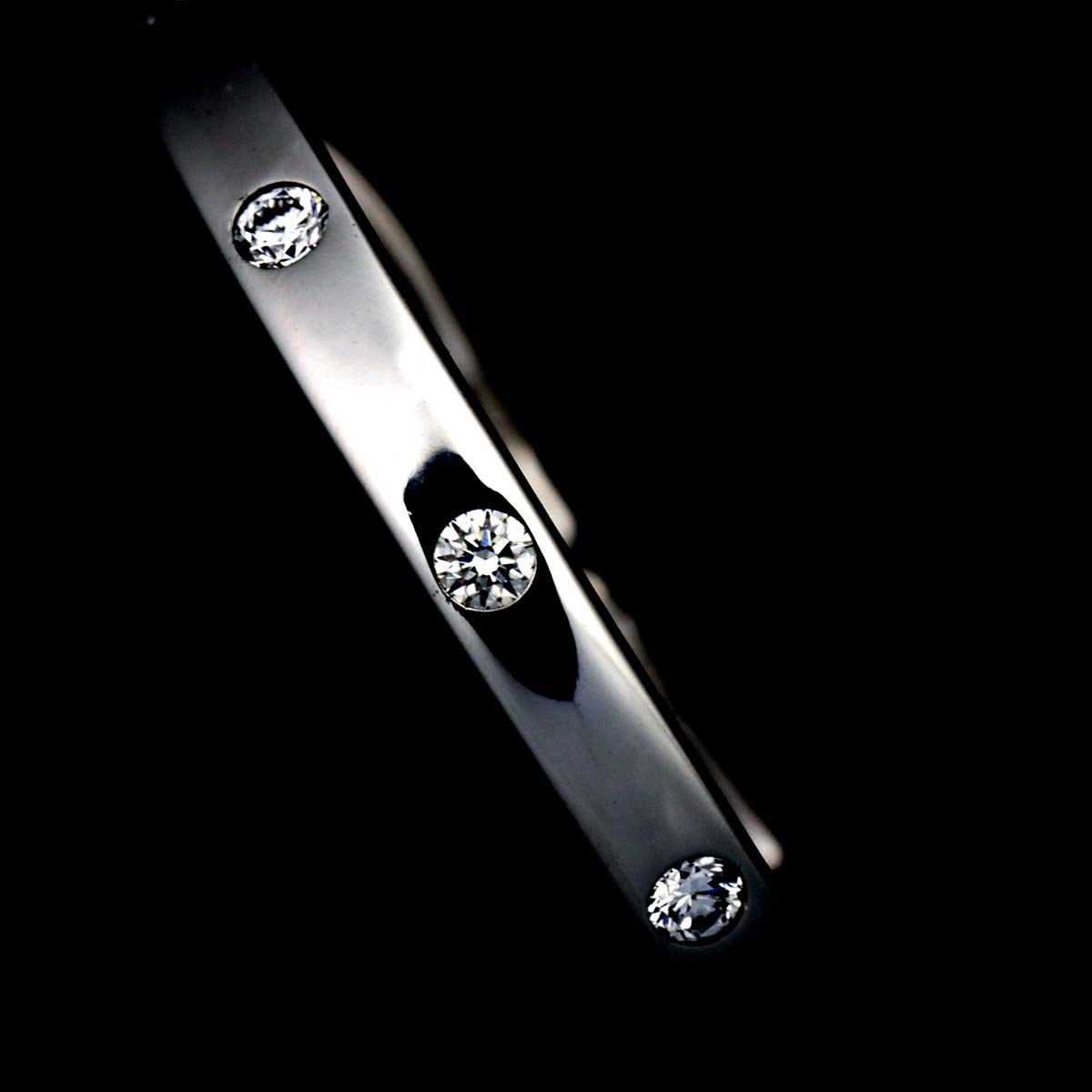 Diamond 0.05ct/0.05ct Earrings Pierced 18K WG 750