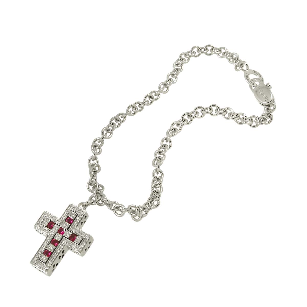 Belle Epoque Cross Sapphire Diamond Bracelet 18K WG 750