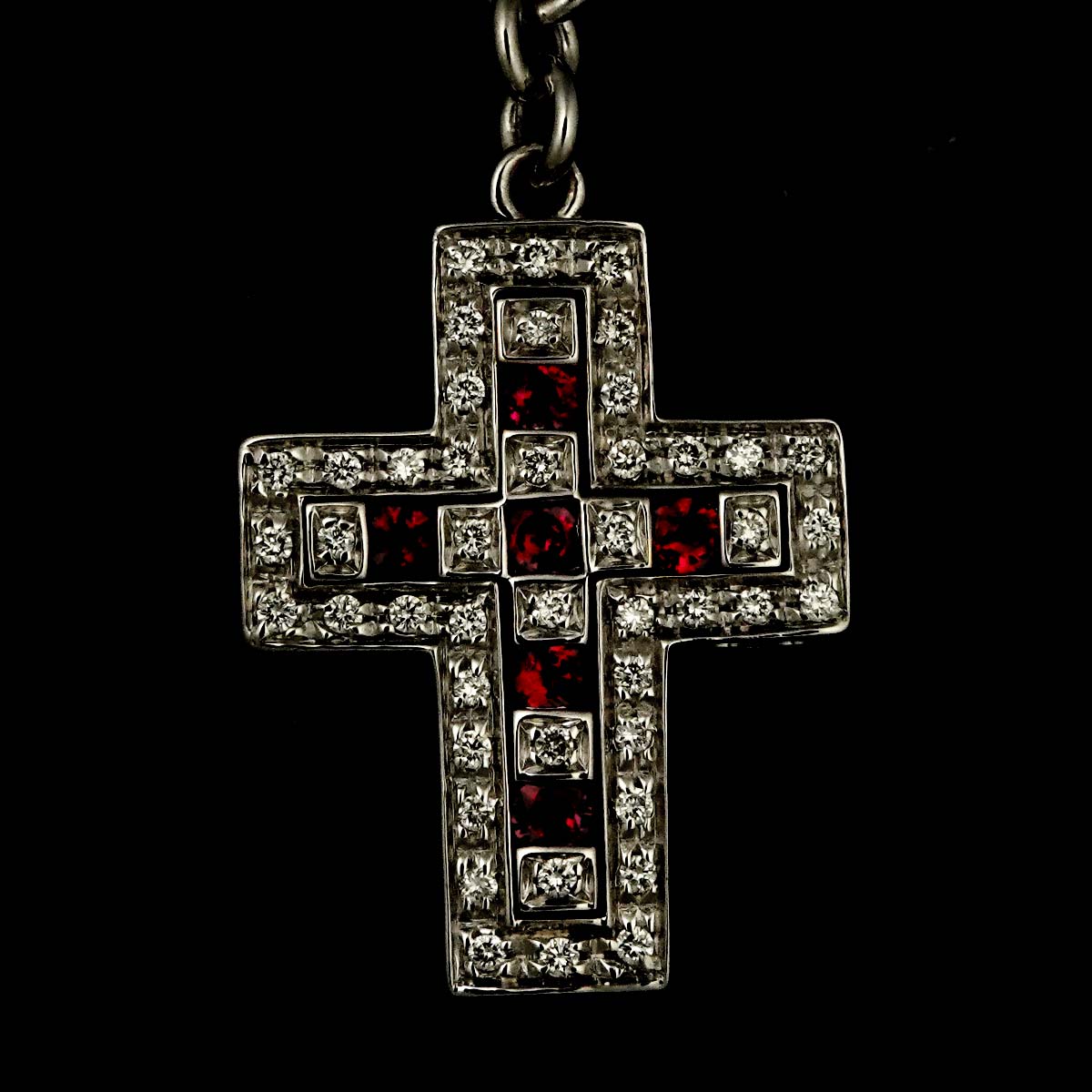 Belle Epoque Cross Sapphire Diamond Bracelet 18K WG 750