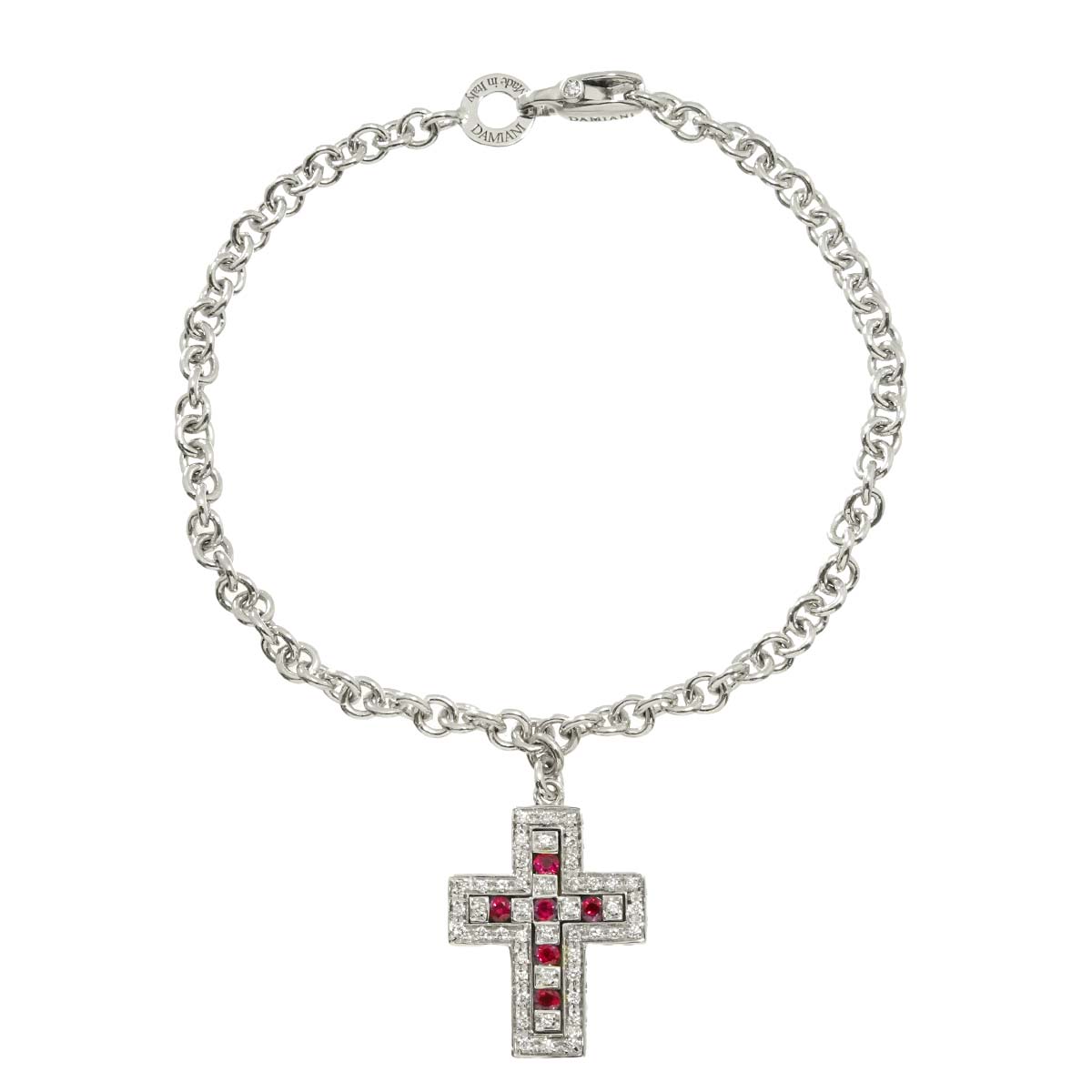 Belle Epoque Cross Sapphire Diamond Bracelet 18K WG 750