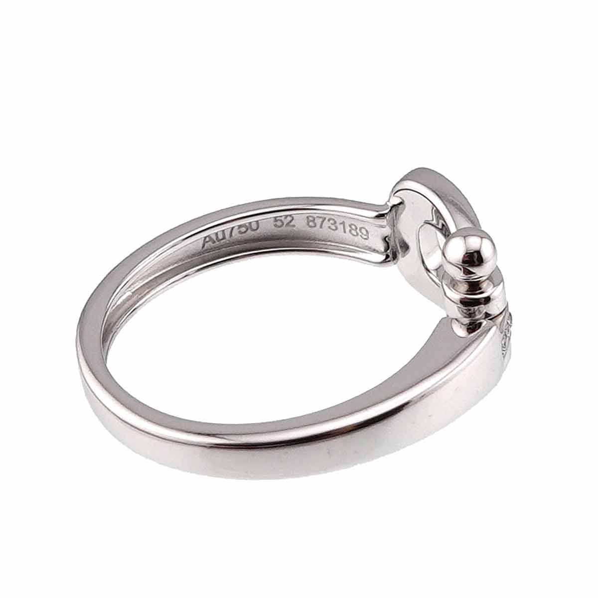 Force 10 Diamond Ring MM 18K White Gold 750 size52 6(US)