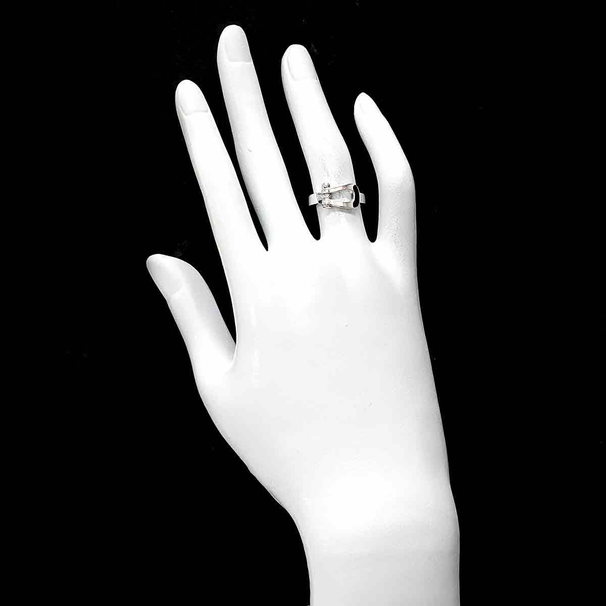 Force 10 Diamond Ring MM 18K White Gold 750 size52 6(US)