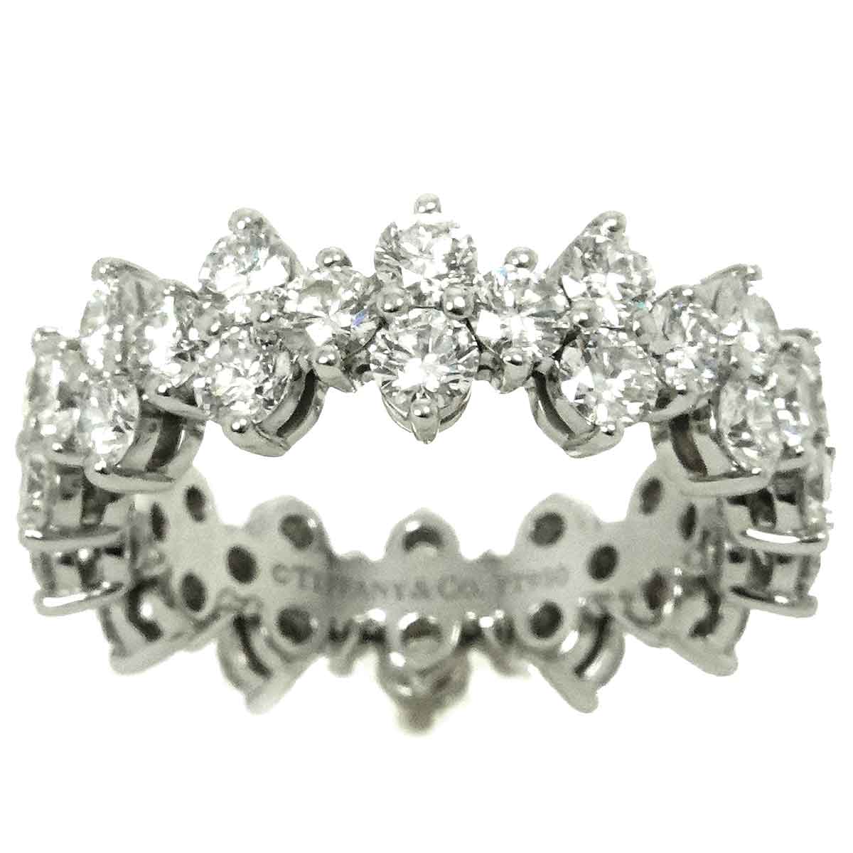 Aria Full Diamond Ring Platinum size4.5(US)