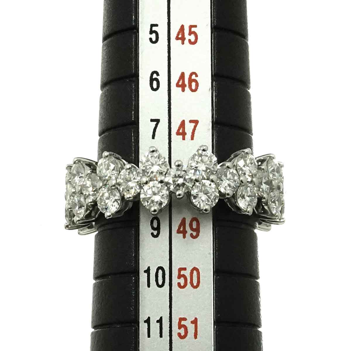 Aria Full Diamond Ring Platinum size4.5(US)