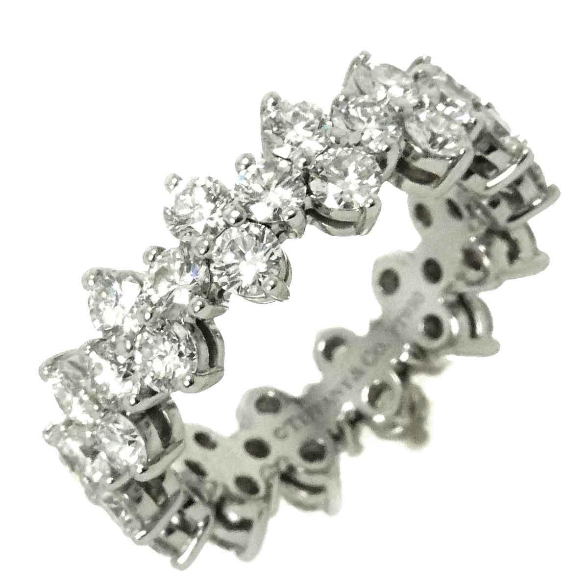 Aria Full Diamond Ring Platinum size4.5(US)