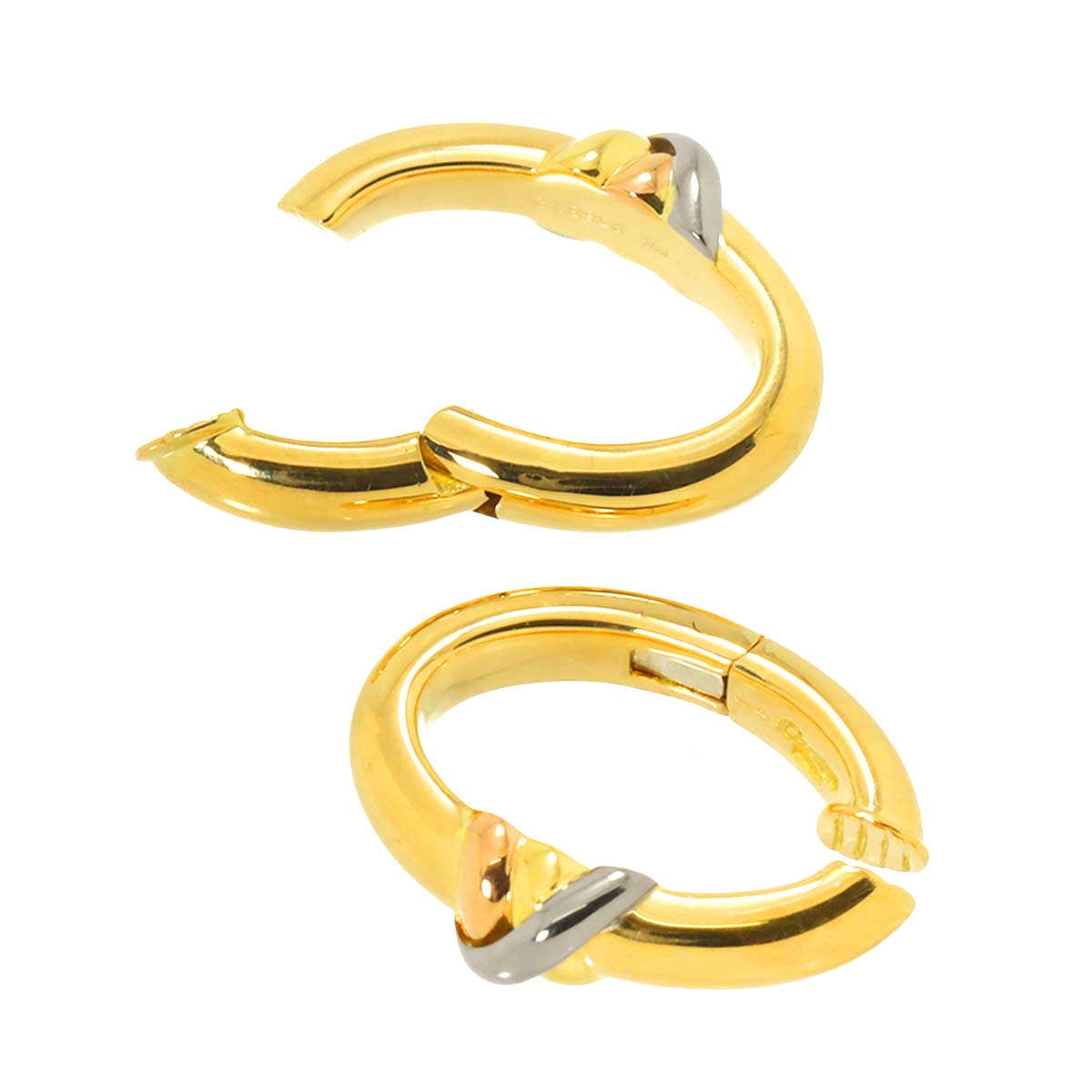 Earrings Clip-on 18K YG WG PG 750