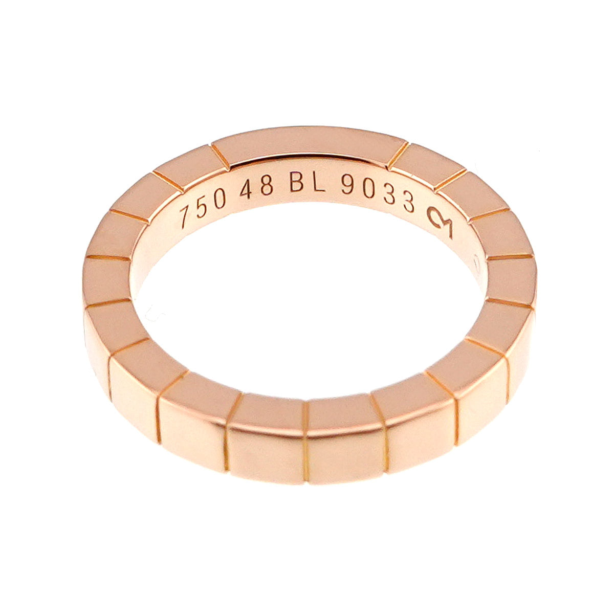 Laniere Ring 18K Pink Gold 750 Size48 4.5(US)