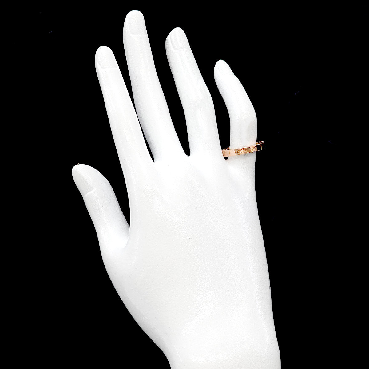 Laniere Ring 18K Pink Gold 750 Size48 4.5(US)