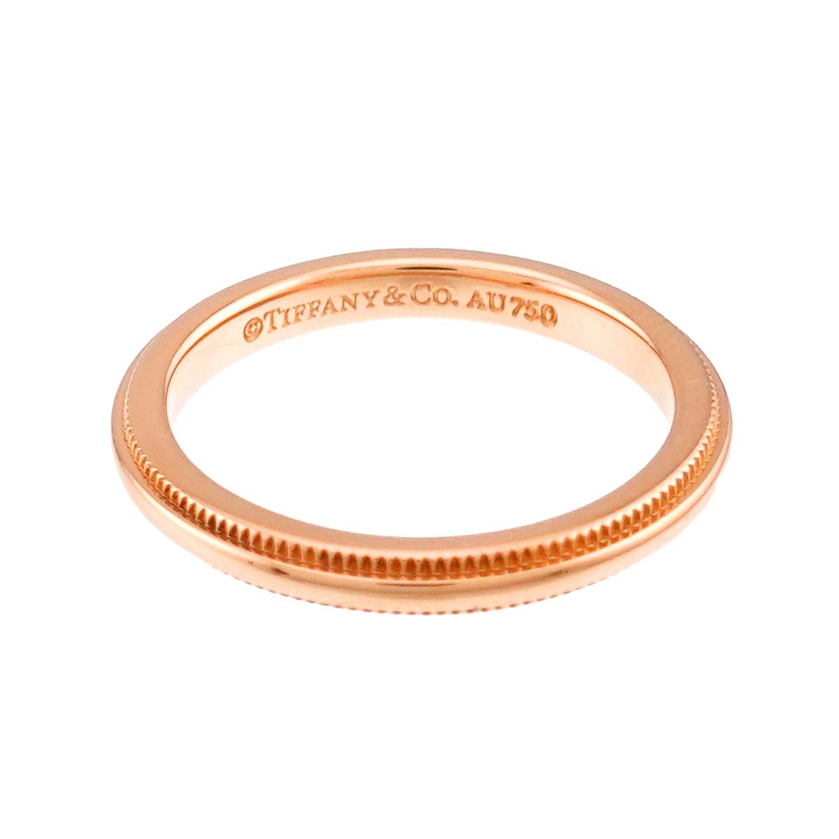 Milgrain Ring 18K Pink Gold 750 Size3.25(US)