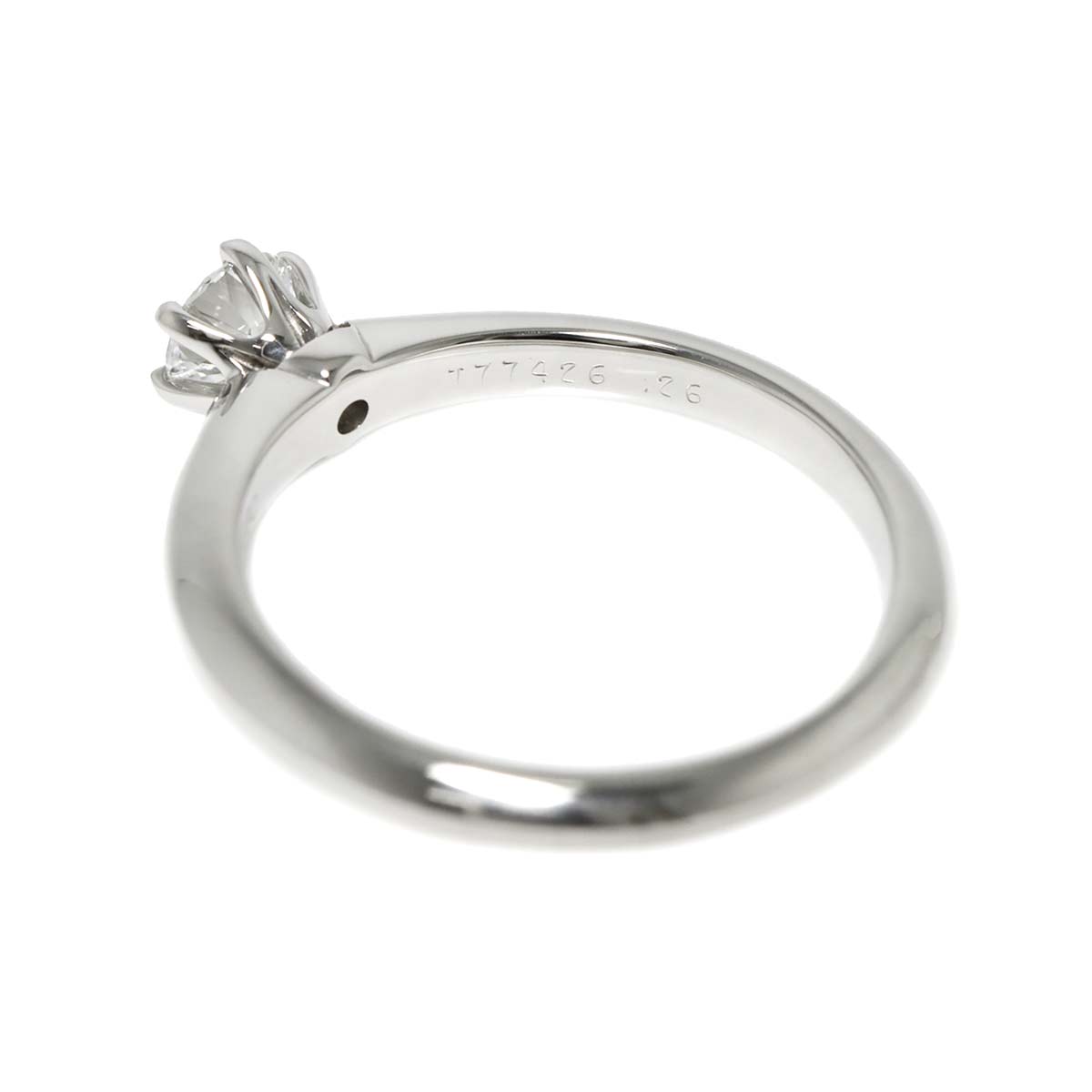 Diamond 0.26ct E/VS1 Ring Pt 4.5-4.75(US)