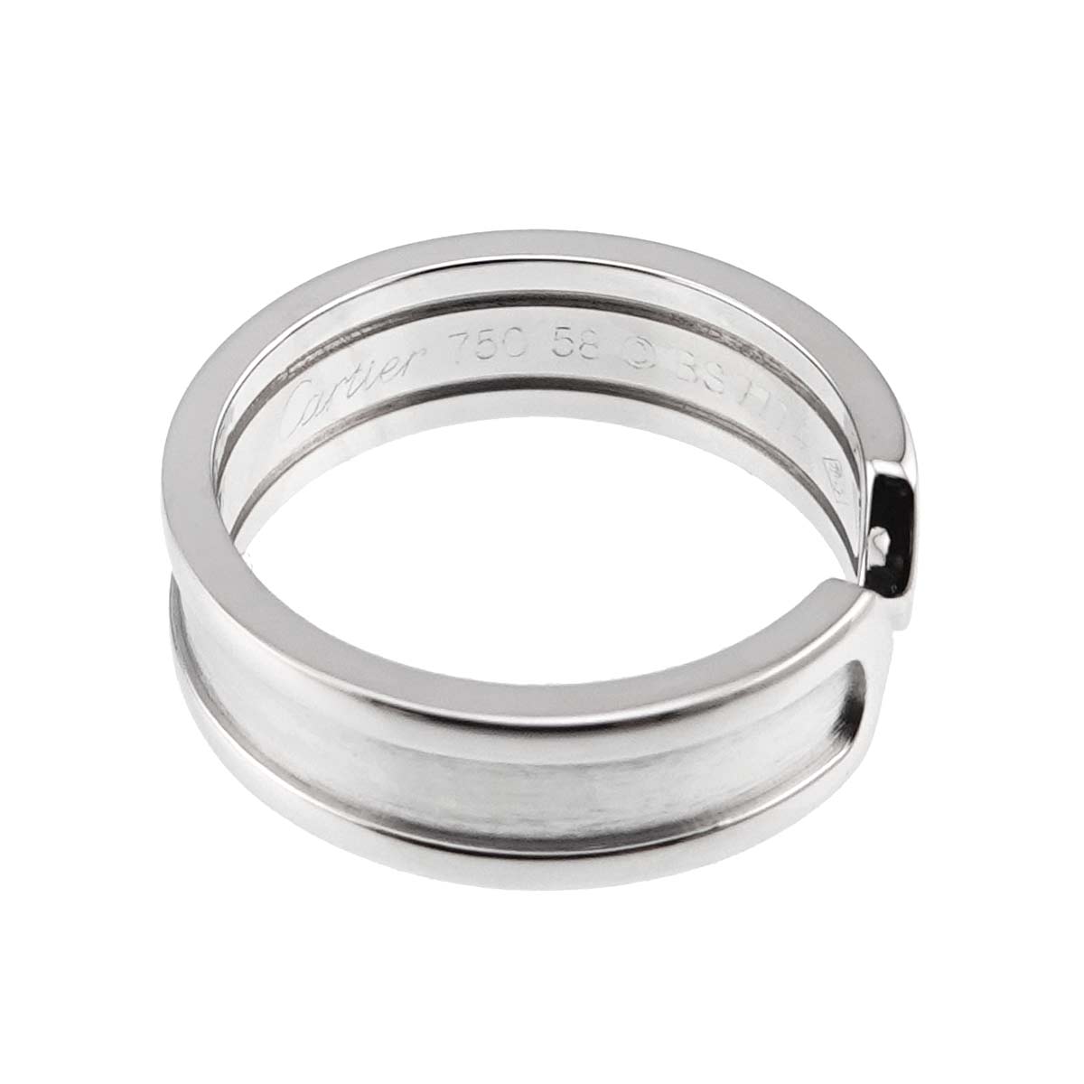 C2 2C Ring 18K White Gold 750 size58 8-8.25(US)