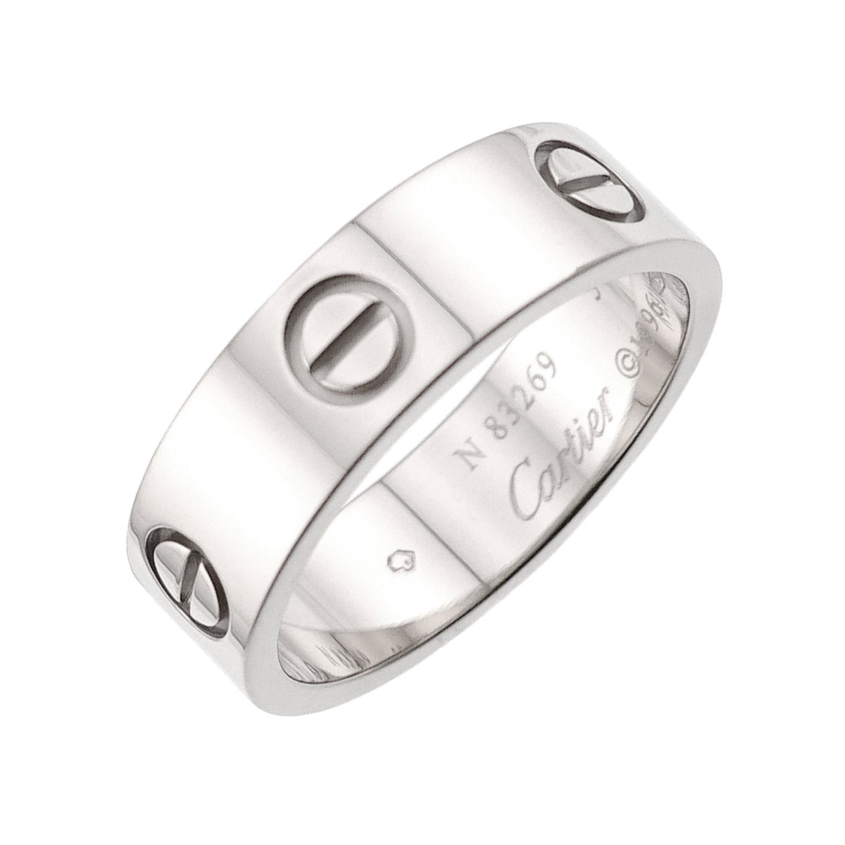 Love Ring 18K White Gold 750 size57 7.5(US)
