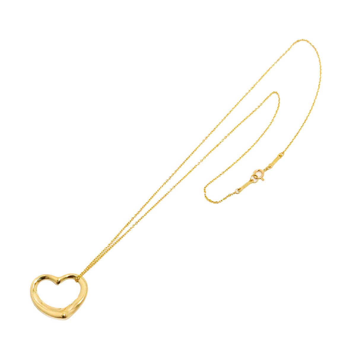 Open Heart Necklace 18K Yellow Gold 750