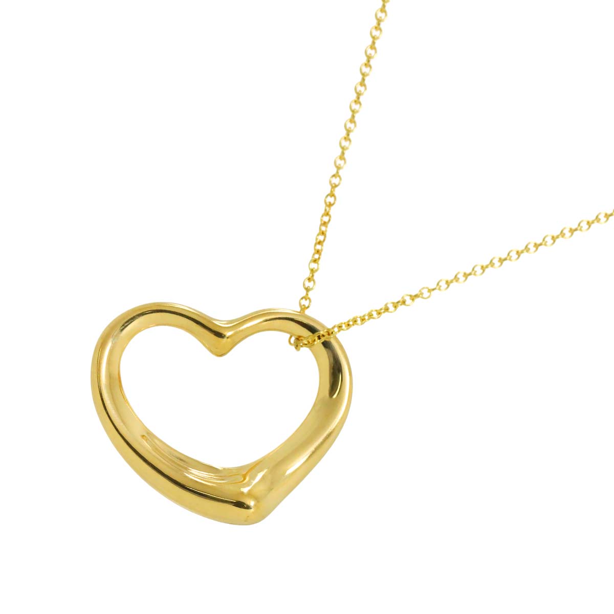Open Heart Necklace 18K Yellow Gold 750