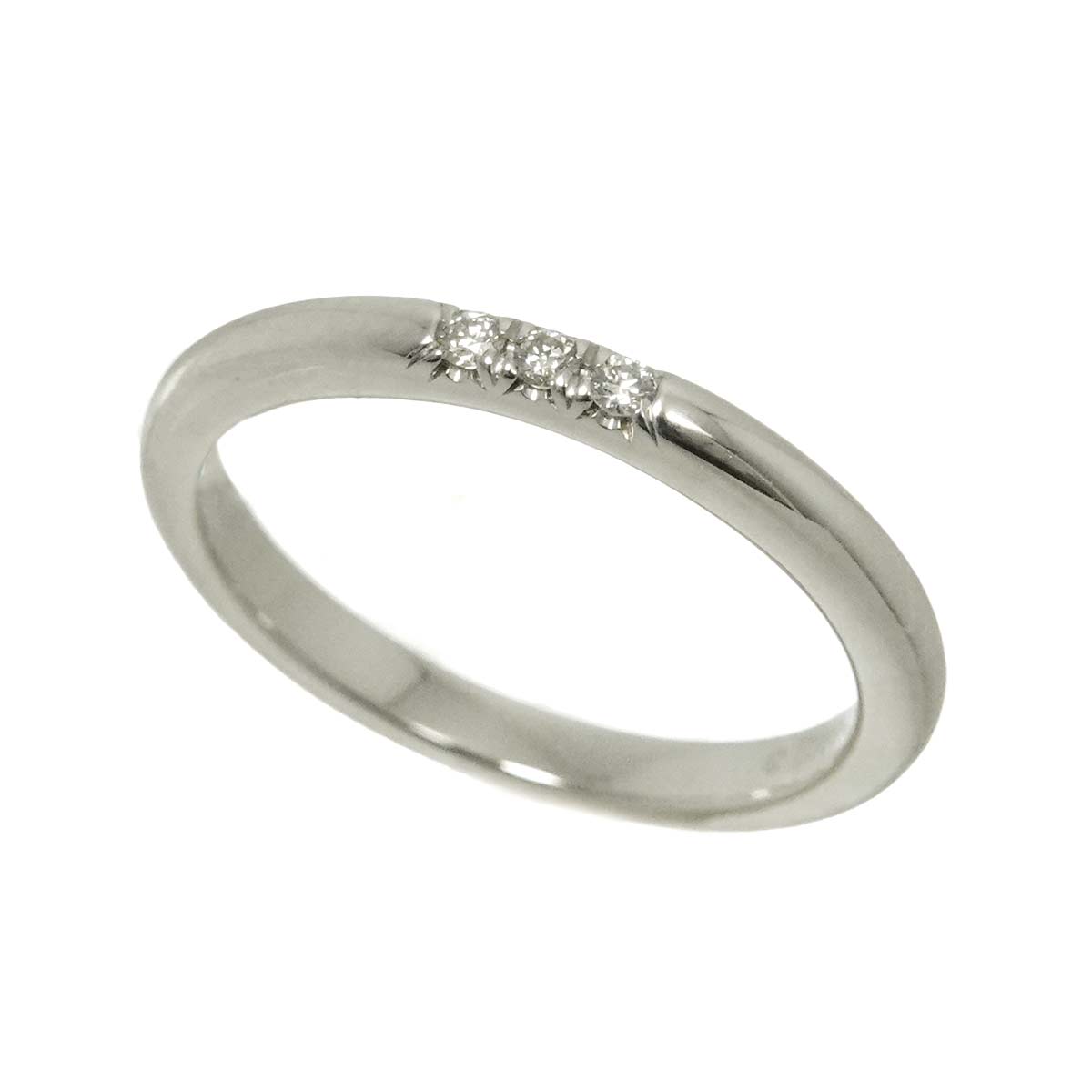 Forever Band Diamond Ring Platinum size3.25(US)