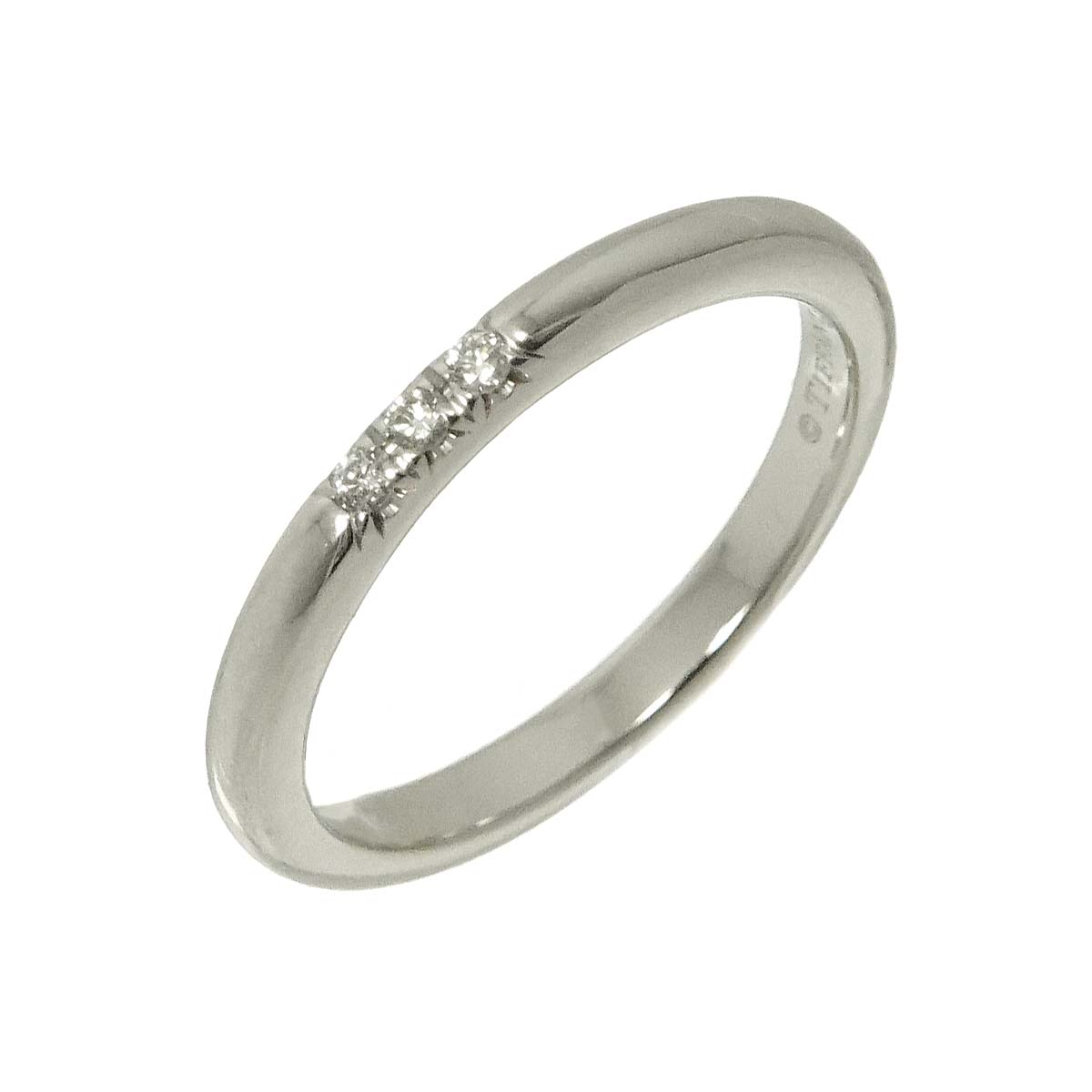 Forever Band Diamond Ring Platinum size3.25(US)