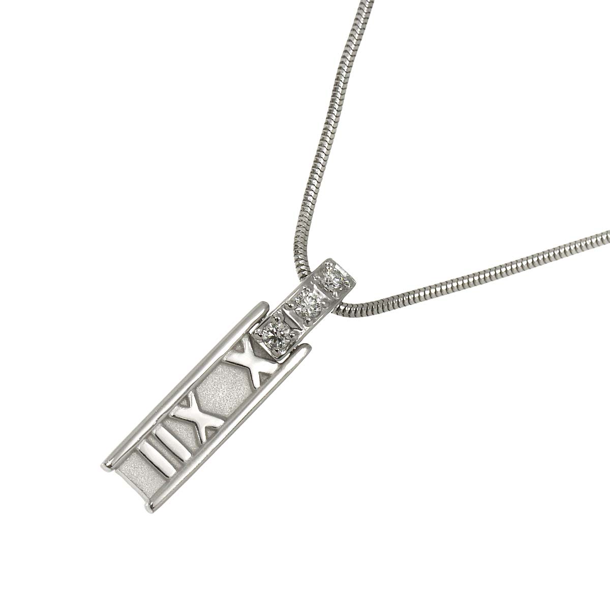 Atlas Diamond Necklace 18K White Gold 750