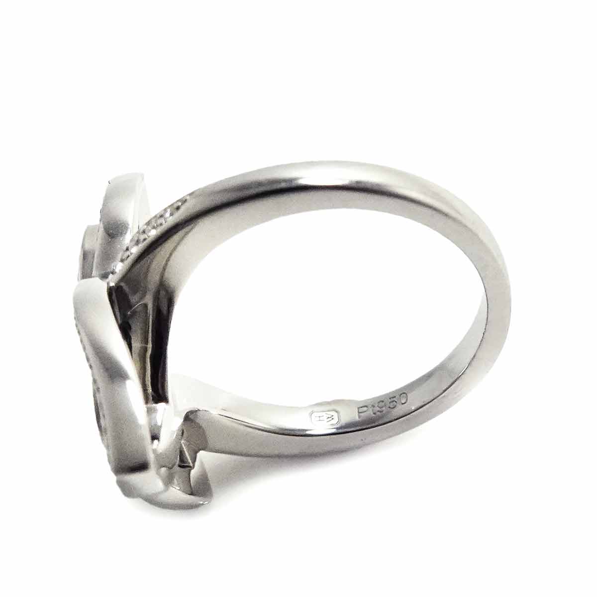 Lily Cluster Diamond Ring Pt Size4.5(US)