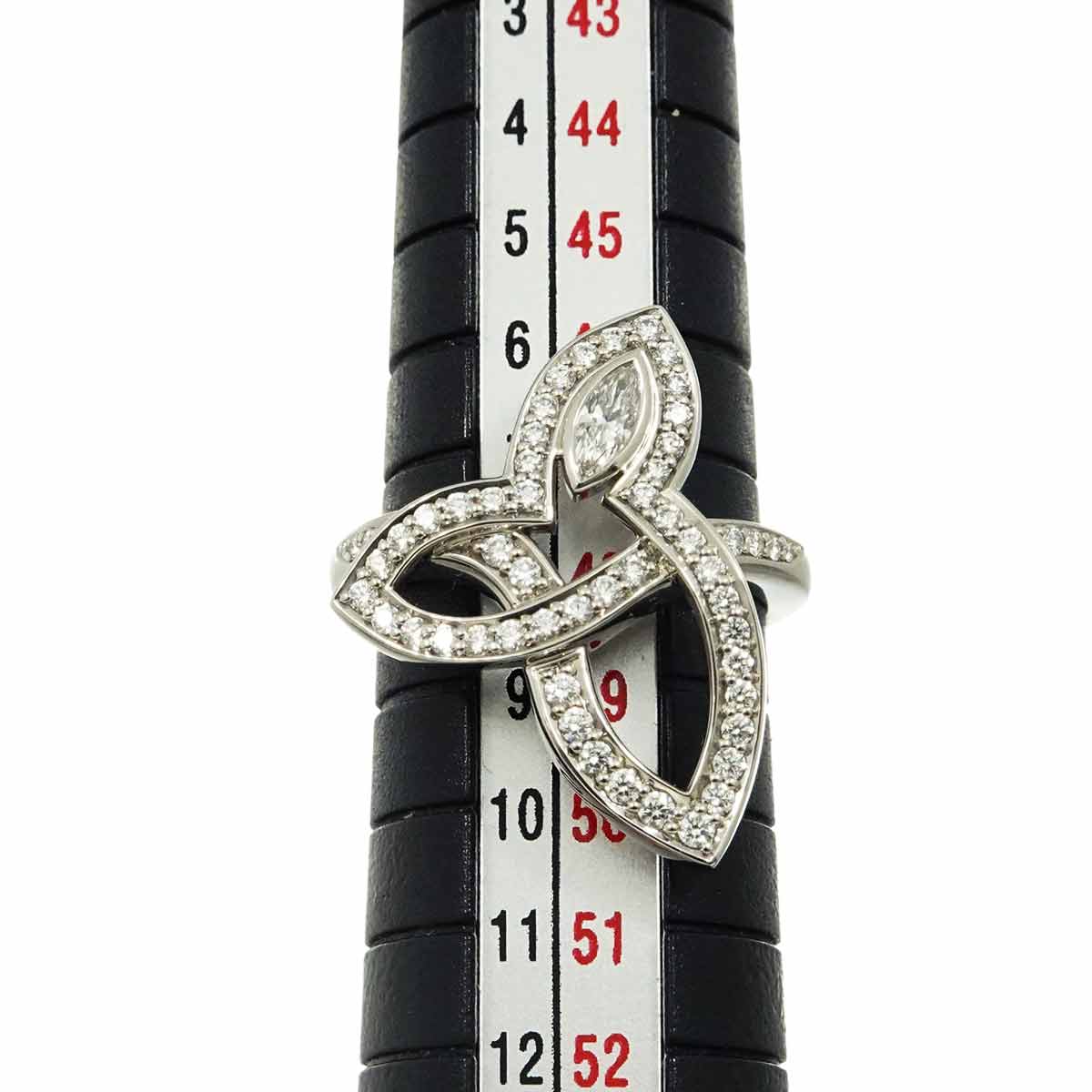 Lily Cluster Diamond Ring Pt Size4.5(US)