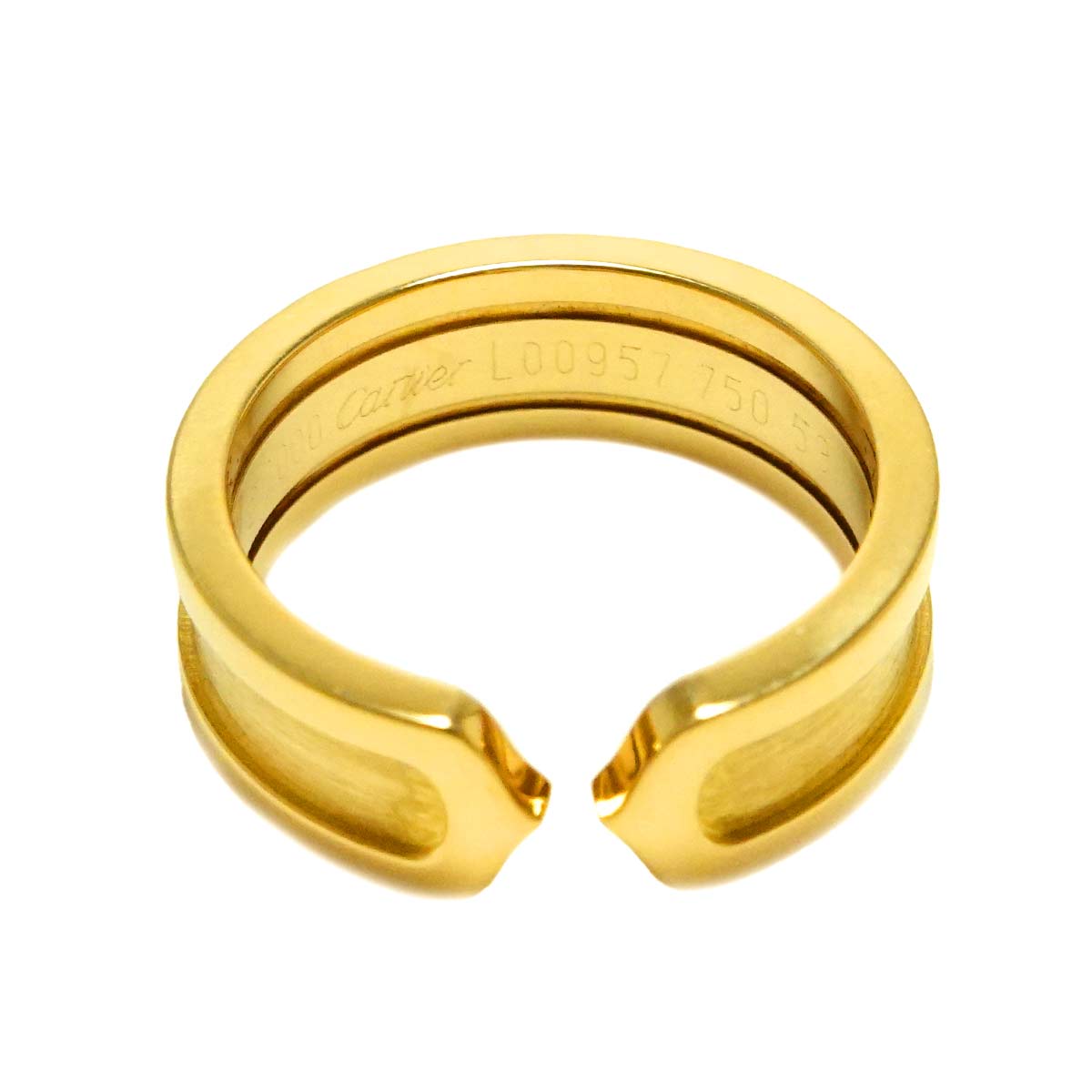 C2 Logo Ring 18K YG 750 size53 6-6.25(US)