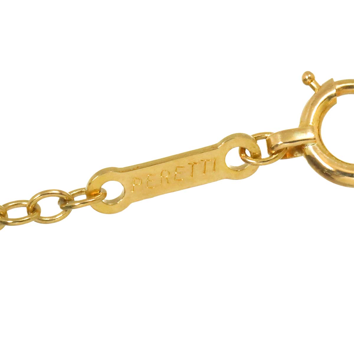 Open Heart Long Necklace 18K Yellow Gold 750