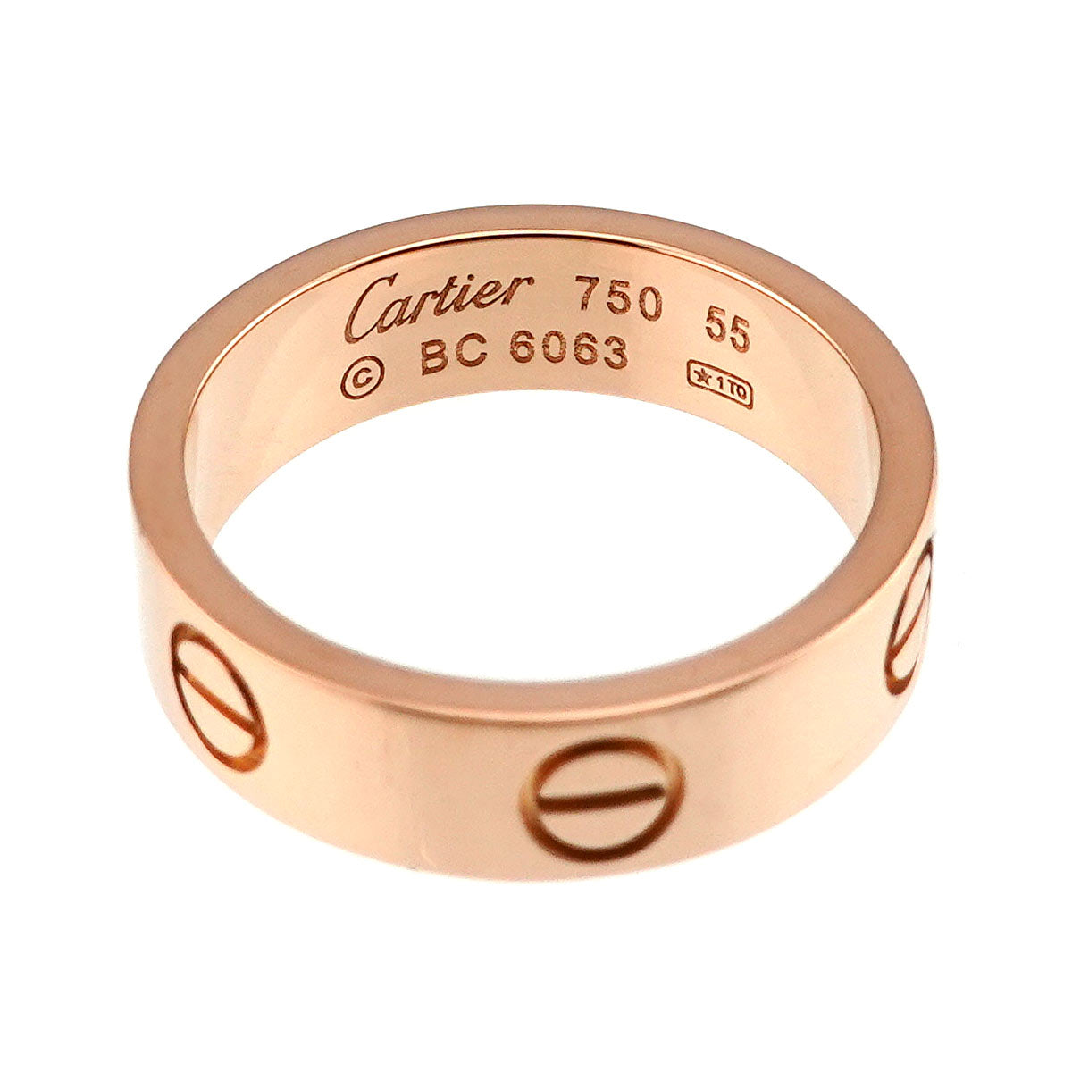 Love Ring 18K Pink Gold 750 size55 6.75(US)