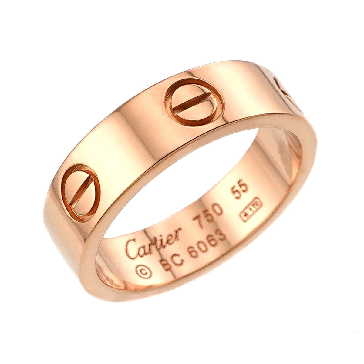 Love Ring 18K Pink Gold 750 size55 6.75(US)