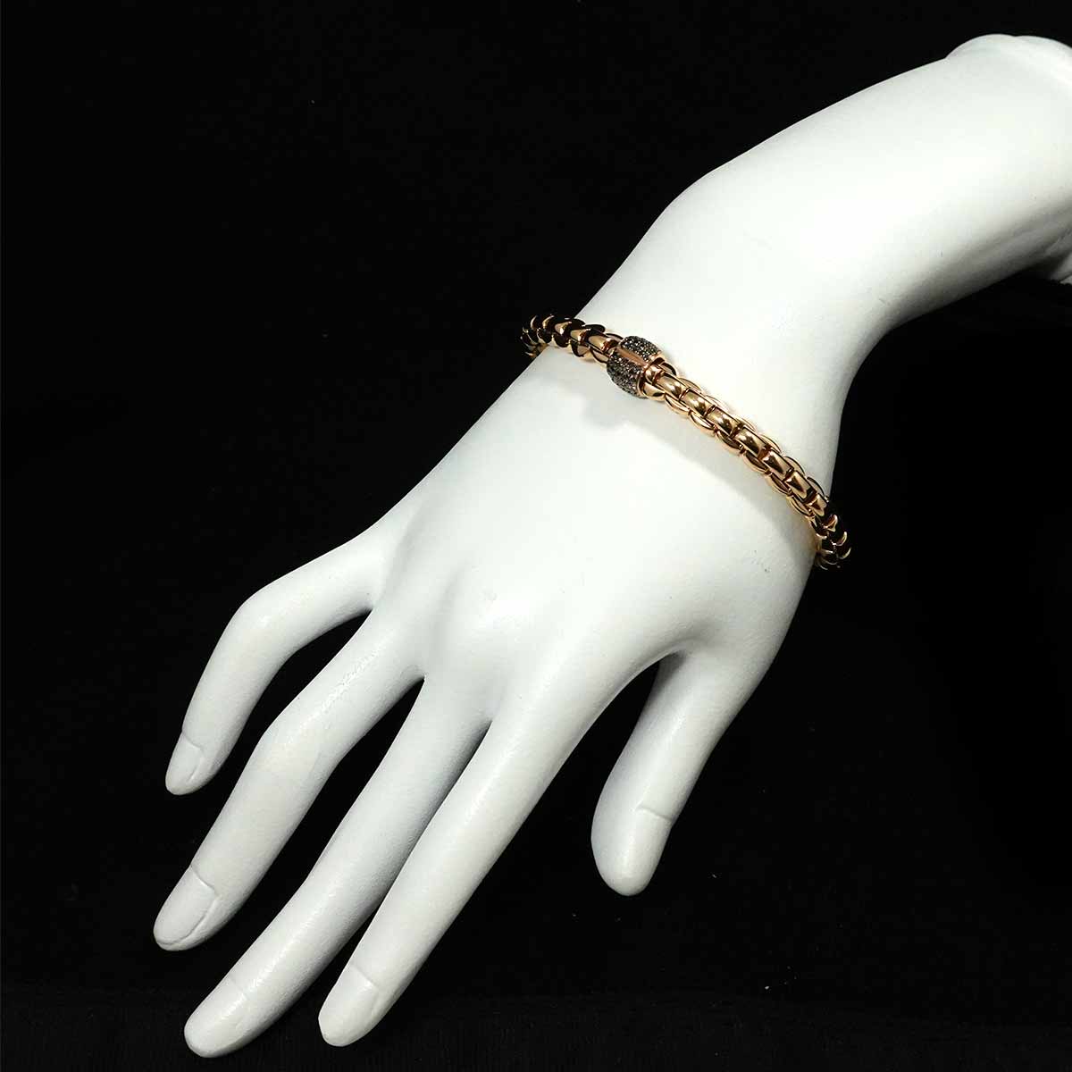 FOPE Black Diamond 0.49ct Bracelet 18K PG 750 90293912