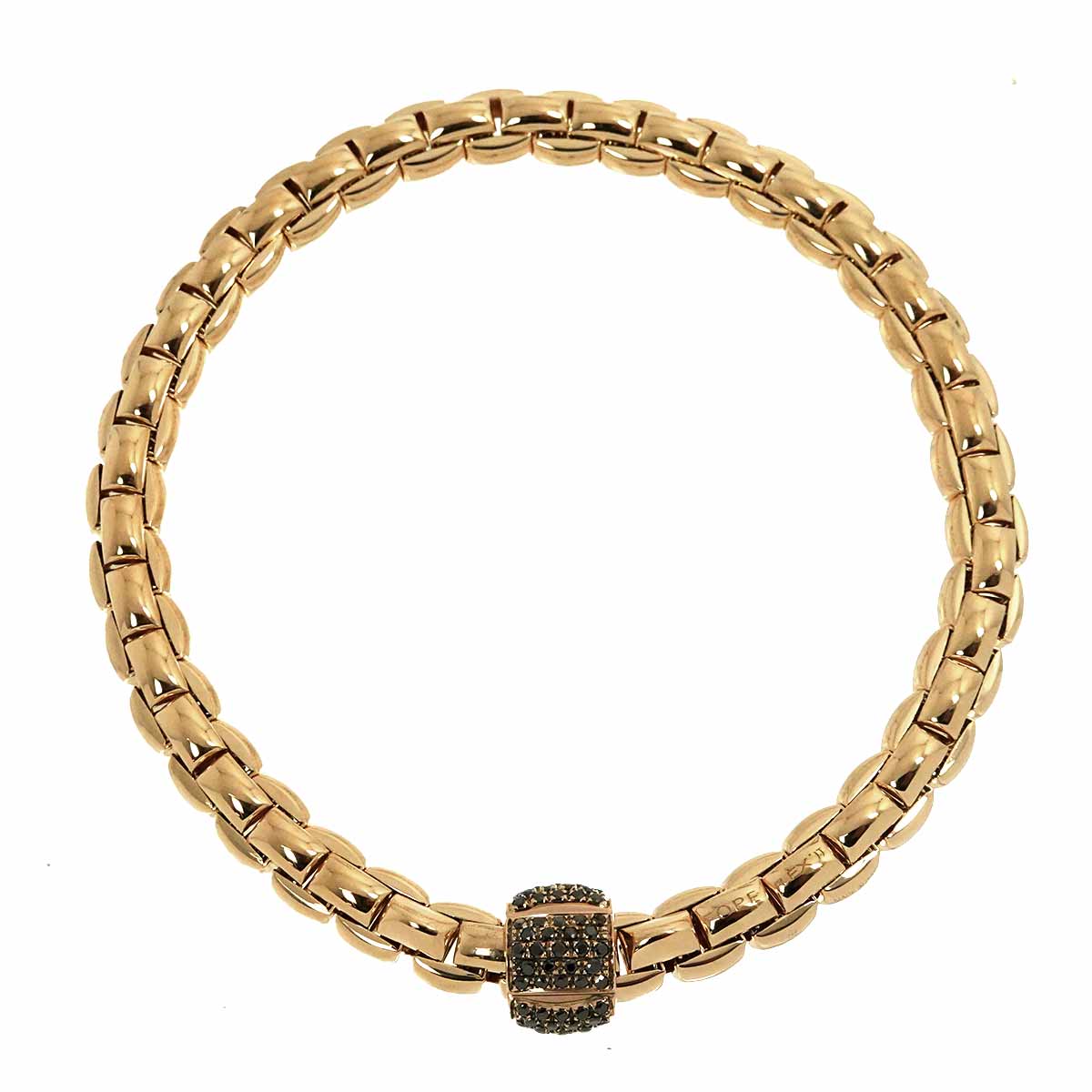 FOPE Black Diamond 0.49ct Bracelet 18K PG 750 90293912