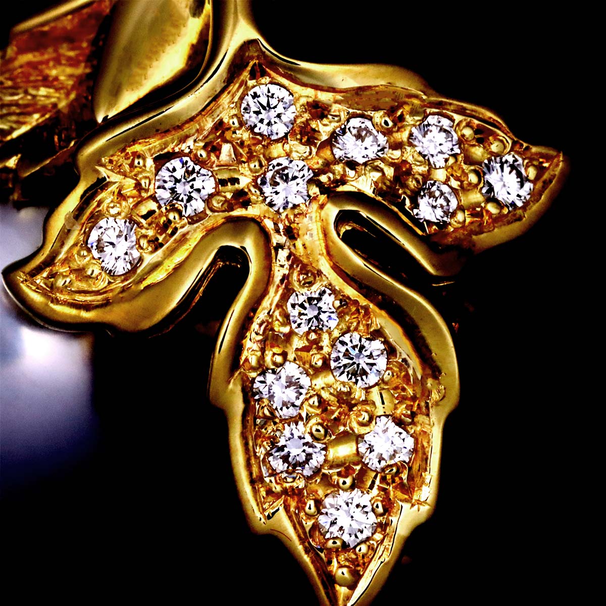 South Sea pearl 11.5mm Diamond Necklace 18K Yellow Gold 750