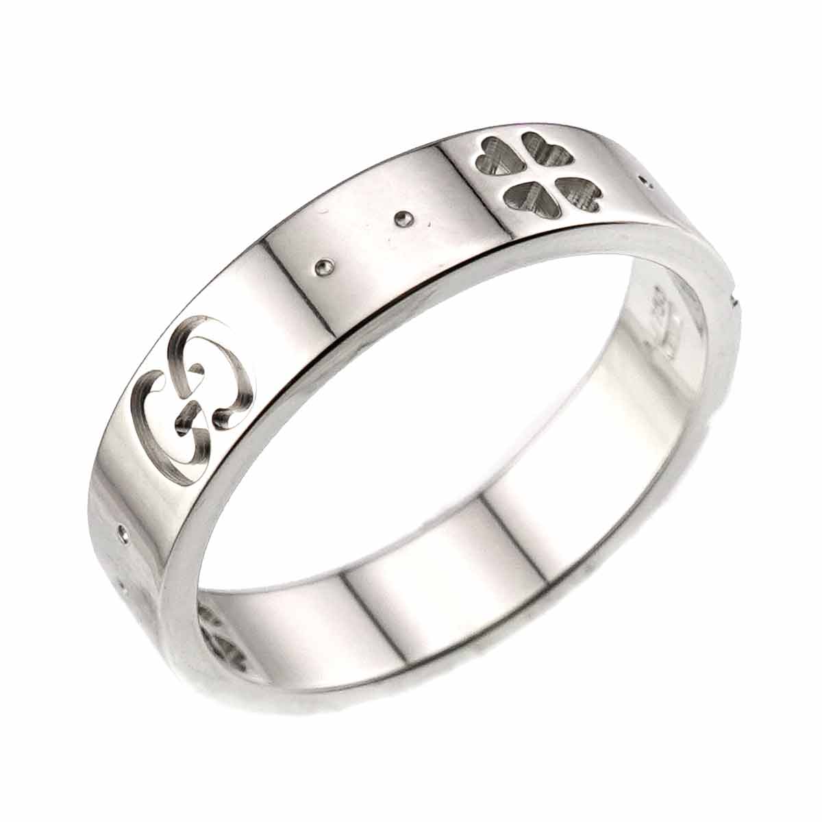 Icon Ring 18K WG White Gold 750 Size9 4.5-4.75(US)
