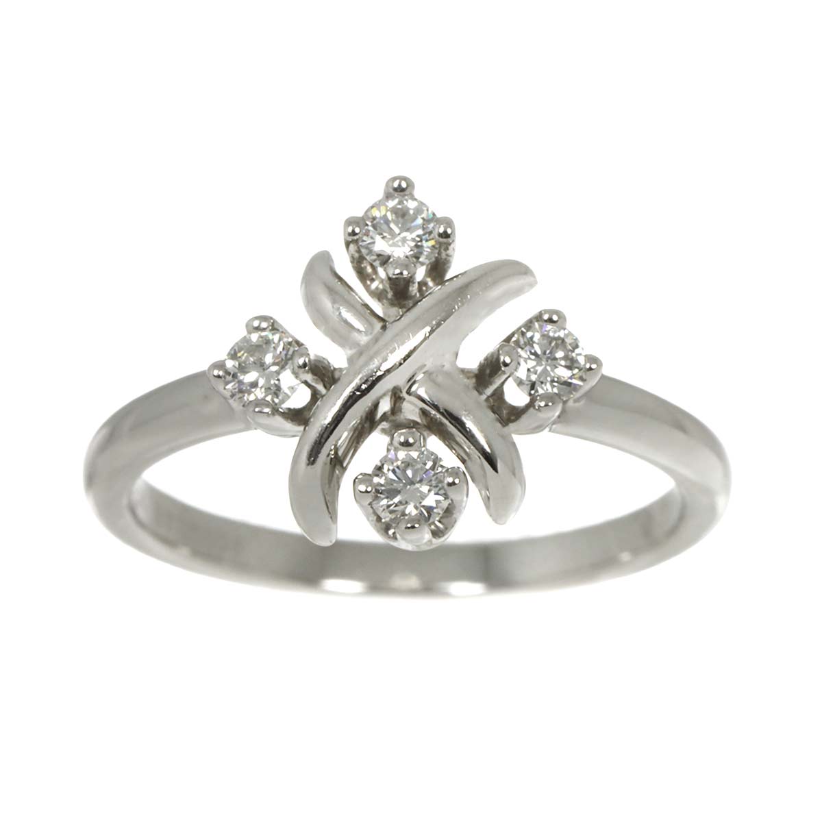 Jean Schlumberger Diamond Ring Pt Platinum Size5.5-5.75(US)