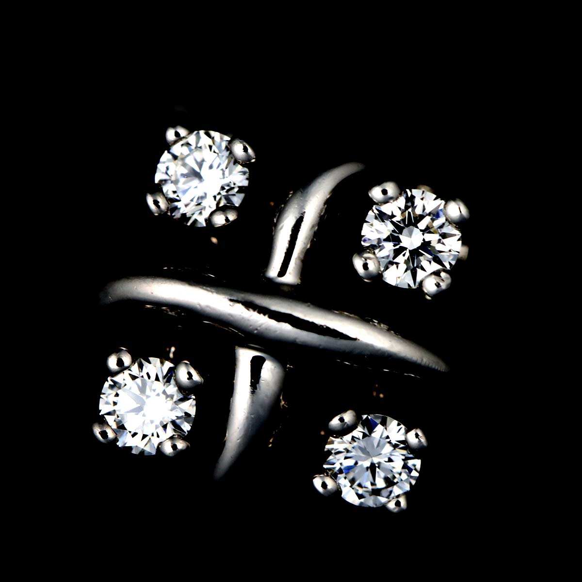 Jean Schlumberger Diamond Ring Pt Platinum Size5.5-5.75(US)