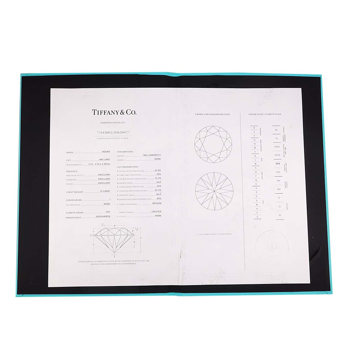 Harmony Diamond 0.19ct I/VS1/3EX Ring Pt Size5.25-5.5(US)