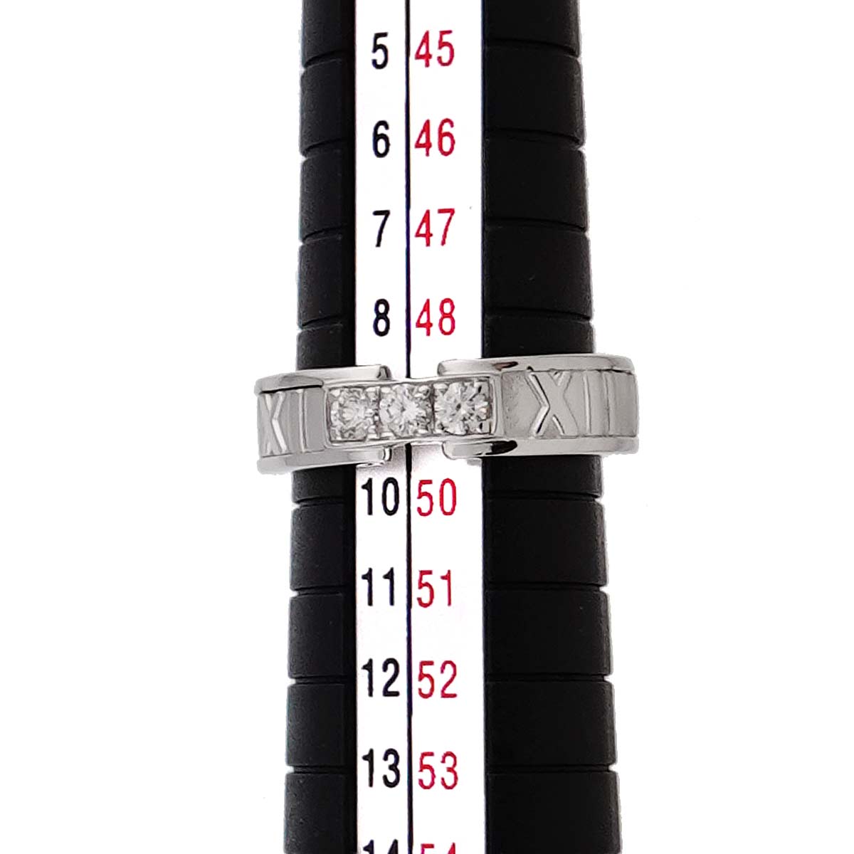 Atlas Diamond Ring 18K White Gold 750 size4.75-5(US)