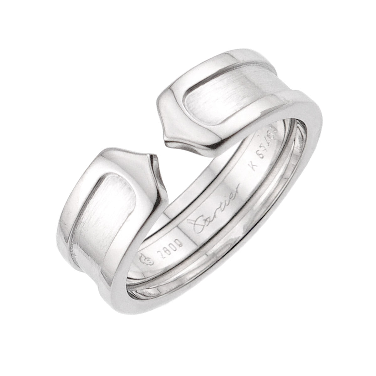 C2 2C Ring 18K White Gold 750 size57 7.5(US)
