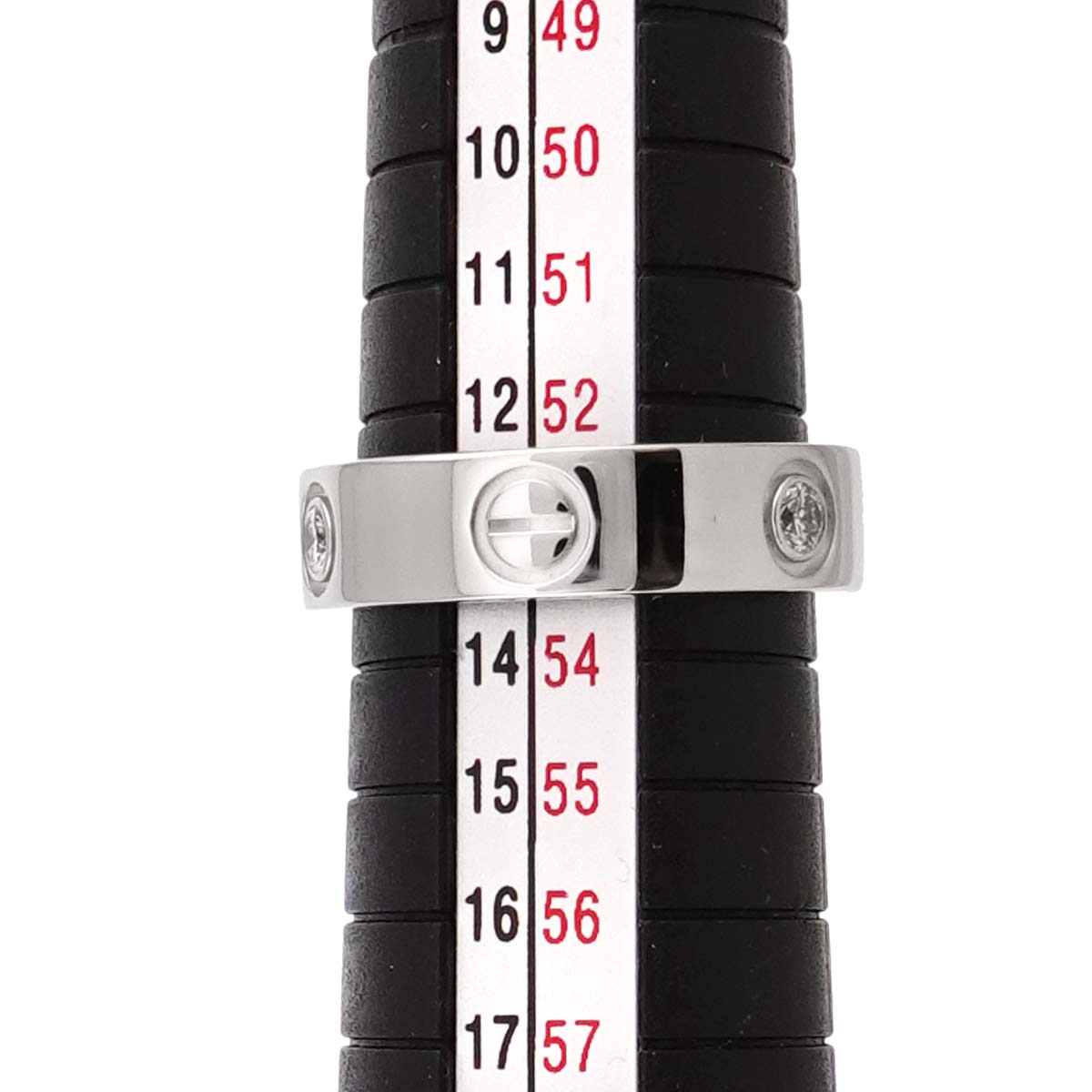 Love Ring Diamond 3P 18K White Gold size53 6.25-6.5(US)