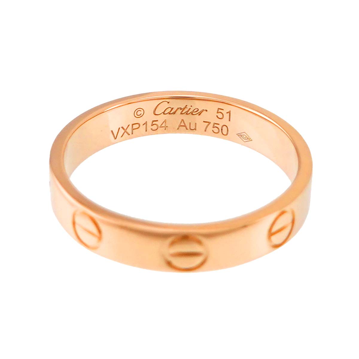 Mini Love Ring 18K Pink Gold 750 size51 5.25-5(US)