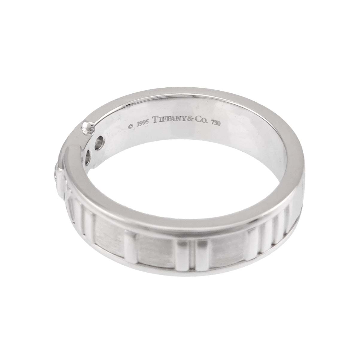 Atlas Diamond Ring 18K White Gold 750 size6.25-6.5(US)