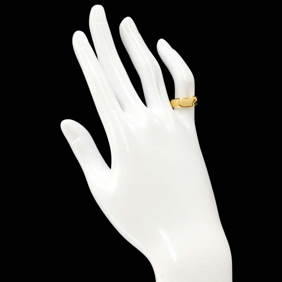 Full Heart Ring 18K YG 750 Size4.5(US)