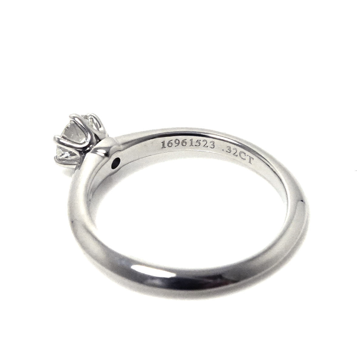 Diamond 0.32ct H/VVS1 Ring Platinum Size4.5(US)