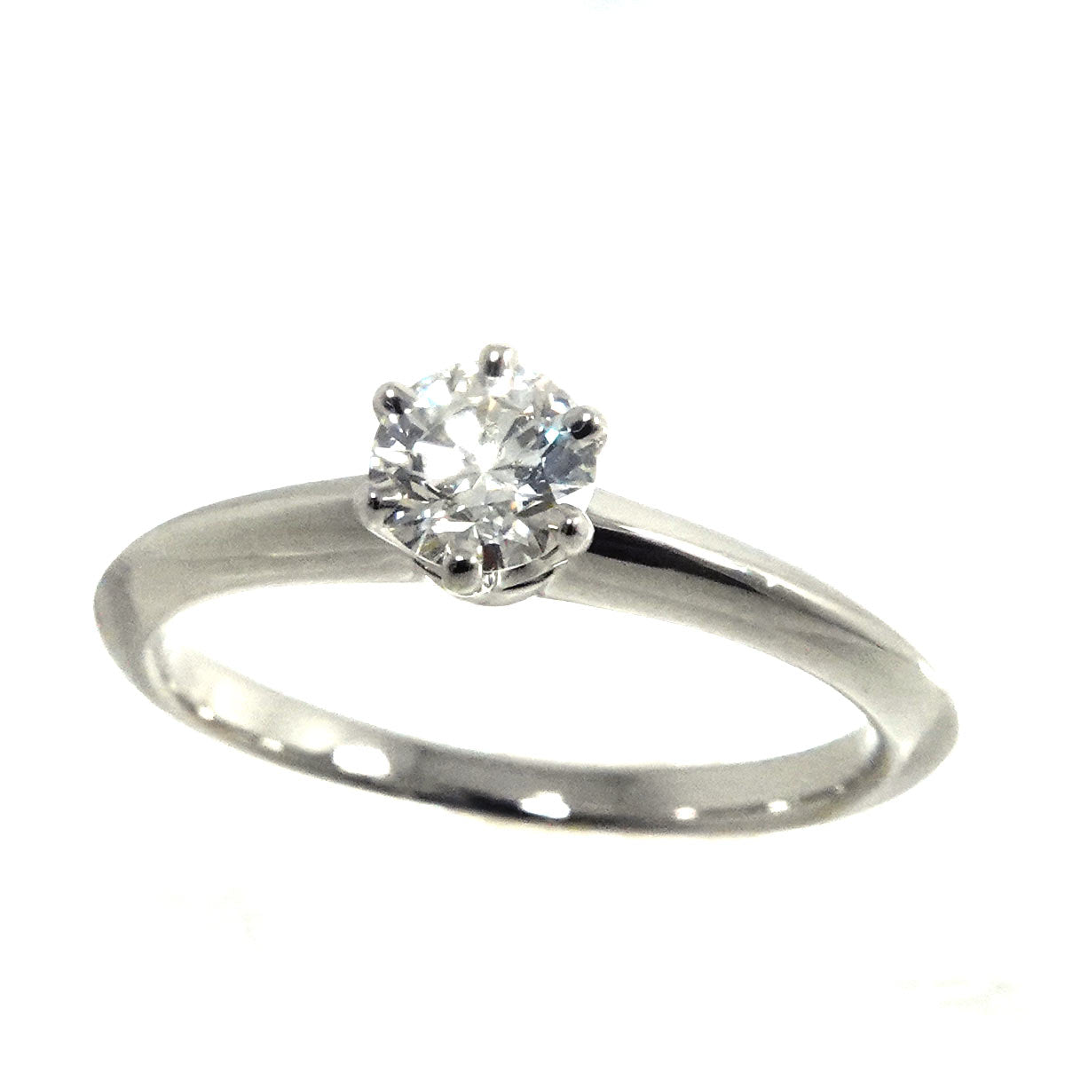 Diamond 0.32ct H/VVS1 Ring Platinum Size4.5(US)