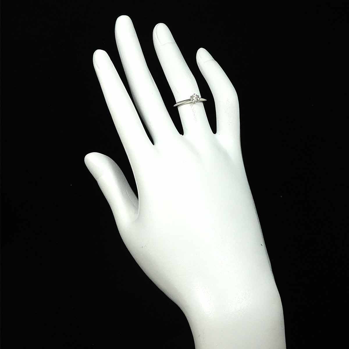 Diamond 0.32ct H/VVS1 Ring Platinum Size4.5(US)