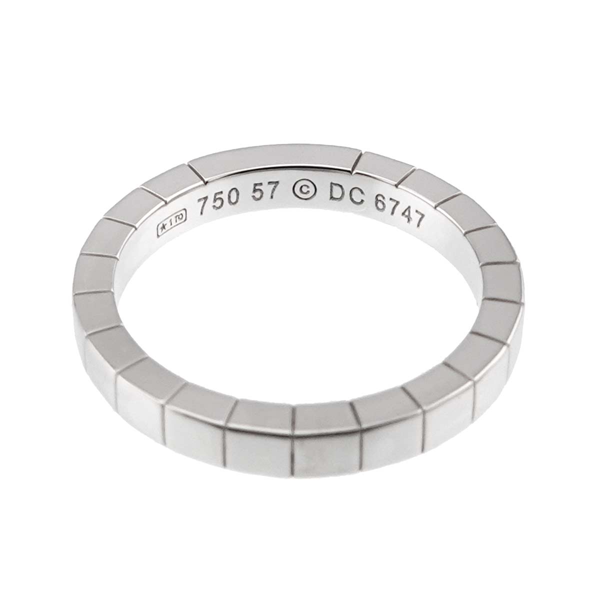 Laniere Ring 18K White Gold 750 Size57 7.5-7.75(US)